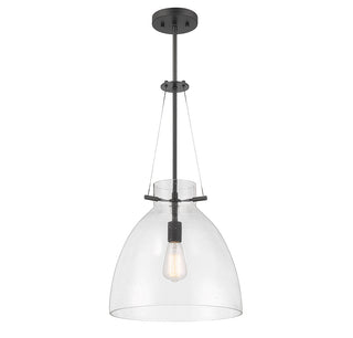 Foster 1-Light Pendant in Matte Black