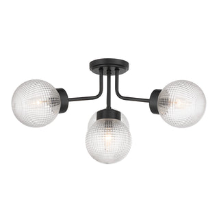 Coral 4-Light Semi-Flush in Matte Black