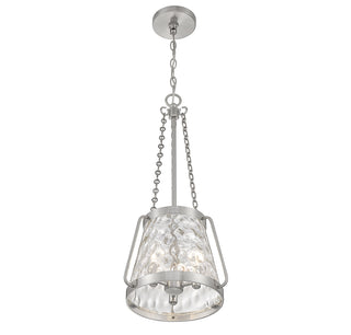 Crawford 3-Light Pendant in Satin Nickel