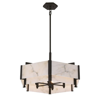 Orleans 6-Light Pendant in Black Cashmere