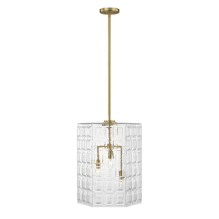 Reddick 3-Light Pendant in Warm Brass