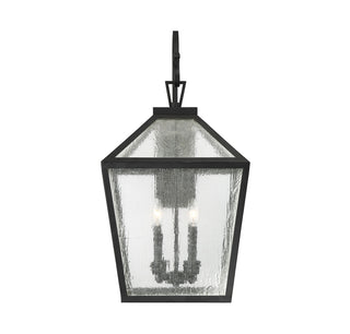 Woodstock 4-Light Outdoor Wall Lantern in Black