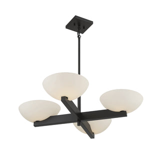 Fallon 4-Light Chandelier in Matte Black