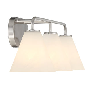 Blair 3-Light Bathroom Vanity Light in Satin Nickel