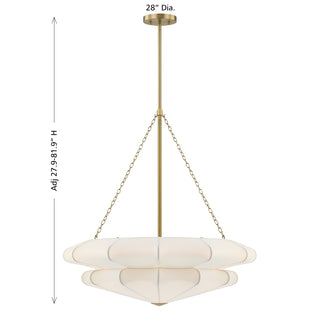 Coppell 3-Light Pendant in Warm Brass