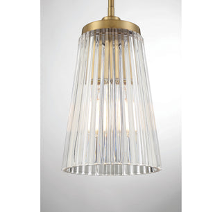 Chantilly 1-Light Pendant in Warm Brass