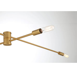Lyrique 12-Light Chandelier in Warm Brass
