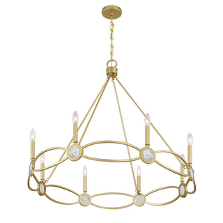 Minette 8-Light Chandelier in Spun Gold