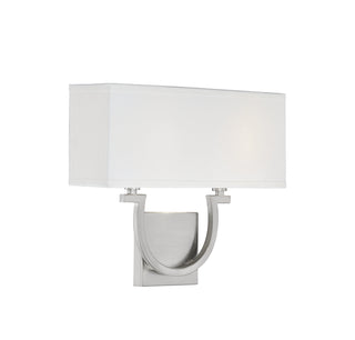 Rhodes 2-Light Wall Sconce in Satin Nickel
