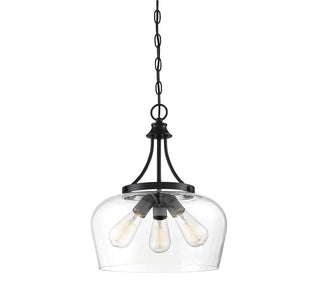 Octave 3-Light Pendant in Black