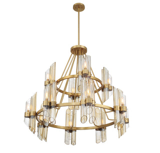 Biltmore 12-Light Chandelier in Warm Brass