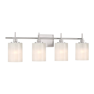 4-Light Bathroom Vanity Light in Brushed Nickel