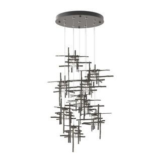 Tura 9-Light Seeded Glass Pendant