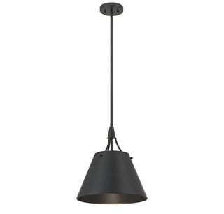 Willis 1-Light Pendant in Matte Black