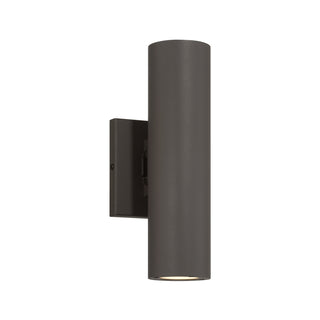 Kelley 2-Light LED 5CCT Cylinder Exterior Light in Bronze