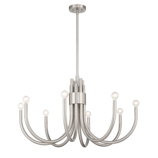 Sorrento 8-Light Chandelier in Satin Nickel