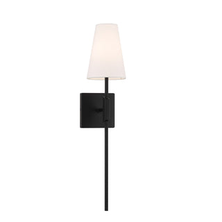 1-Light Wall Sconce in Matte Black