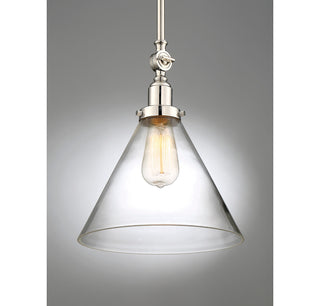 Drake 1-Light Pendant in Polished Nickel