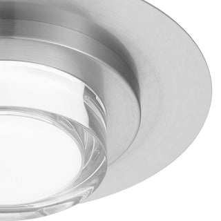 Plate Flush Mount  Brushed Stainless Steel