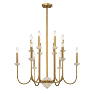 Oakhurst 12-Light Chandelier in Antique Gold