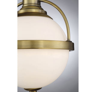 Westbourne 1-Light Pendant in Warm Brass