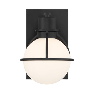 Pierce 1-Light Wall Sconce in Matte Black