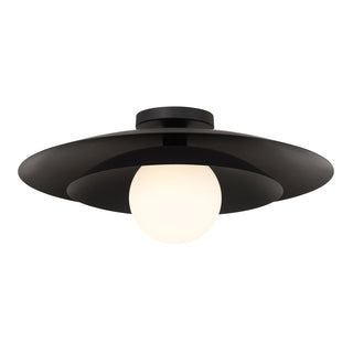 Sherrer 1-Light Ceiling Light in Matte Black