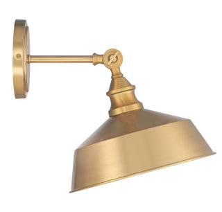 1-Light Wall Sconce in Natural Brass