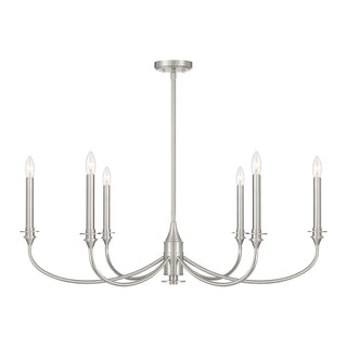 Coventry 6-Light Chandelier in Satin Nickel