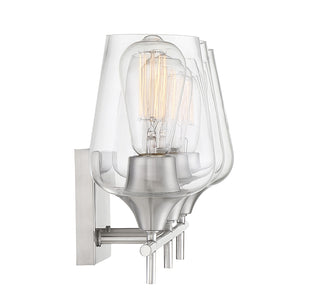 Octave 3-Light Bathroom Vanity Light in Satin Nickel
