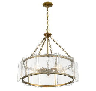 Genry 5-Light Pendant in Warm Brass