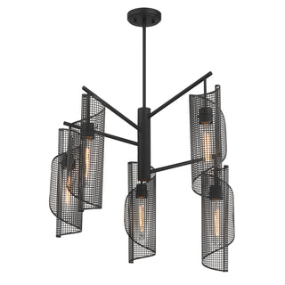 Hillbourne 5-Light Chandelier in Matte Black