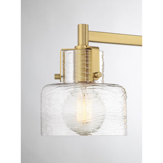 Dover 3-Light Bathroom Vanity Light in Warm Brass