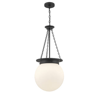 Manor 3-Light Pendant in Matte Black