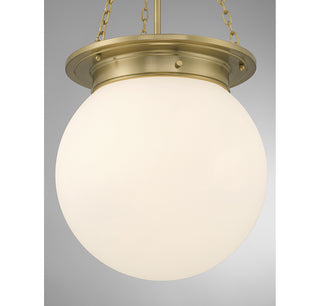 Manor 3-Light Pendant in Warm Brass
