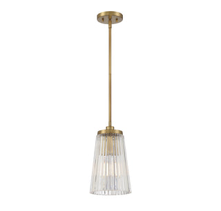 Chantilly 1-Light Pendant in Warm Brass