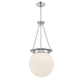 Manor 3-Light Pendant in Polished Nickel
