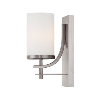 Colton 1-Light Wall Sconce in Satin Nickel