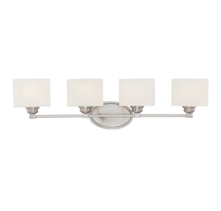 Kane 4-Light Bathroom Vanity Light in Satin Nickel