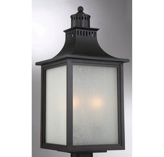 Monte Grande 3-Light Outdoor Post Lantern in English Bronze