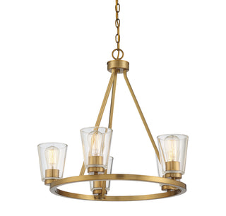 Calhoun 5-Light Chandelier in Warm Brass