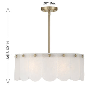Ashton 4-Light Convertible in Noble Brass