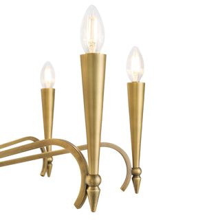Tremont 12-Light Chandelier in Riviera Brass