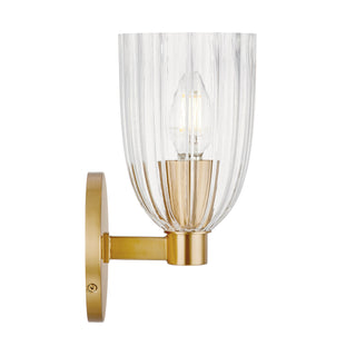1-Light Wall Sconce in Natural Brass