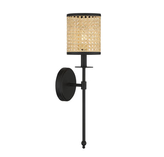 Jaylar 1-Light Wall Sconce in Matte Black