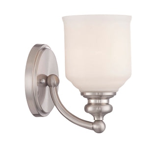 Melrose 1-Light Wall Sconce in Satin Nickel