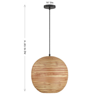 Pharr 1-Light Pendant in Matte Black
