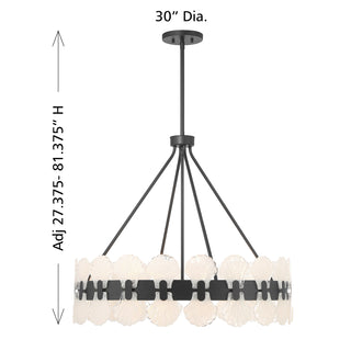 Bancroft 6-Light Chandelier in Matte Black