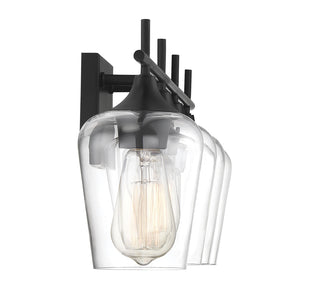 Octave 4-Light Bathroom Vanity Light in Black