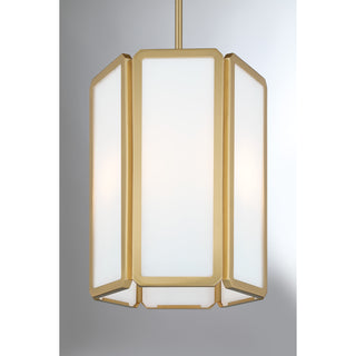 Leeds 3-Light Pendant in Warm Brass